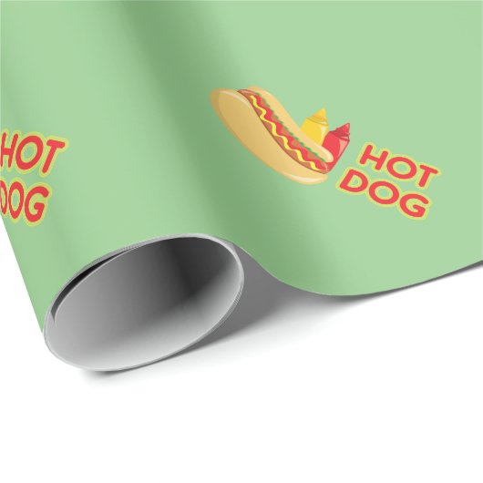 Wrapping Paper für Hot Dog Condition Muster Geschenkpapier (Rolleneckpunkt)
