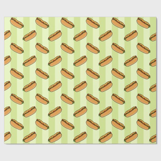 Wrapping Paper für Hot Dog Muster Geschenkpapier (Flach)