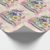 Wrapping Paper für hübsch gestrichene Stiefmütterc Geschenkpapier (Ecke)