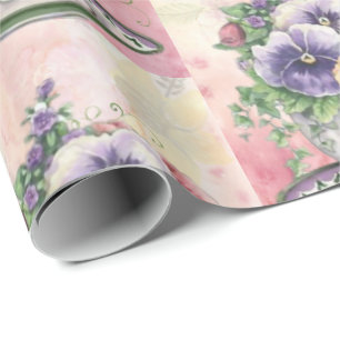Wrapping Paper für Hübsche gestrichene Stiefmüt Geschenkpapier
