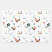 Wrapping Paper für Hühnerfamilien Geschenkpapier Set (Vorderseite)