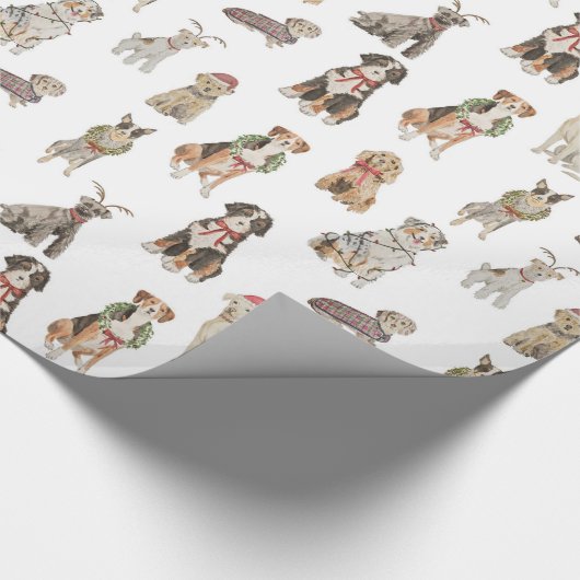 Wrapping Paper für Hunde Geschenkpapier (Ecke)