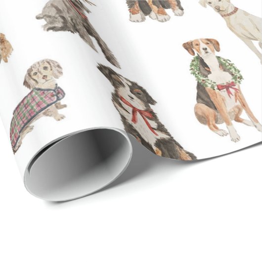 Wrapping Paper für Hunde Geschenkpapier (Rolleneckpunkt)