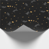 Wrapping Paper für Katzen und Mond  Geschenkpapier (Ecke)