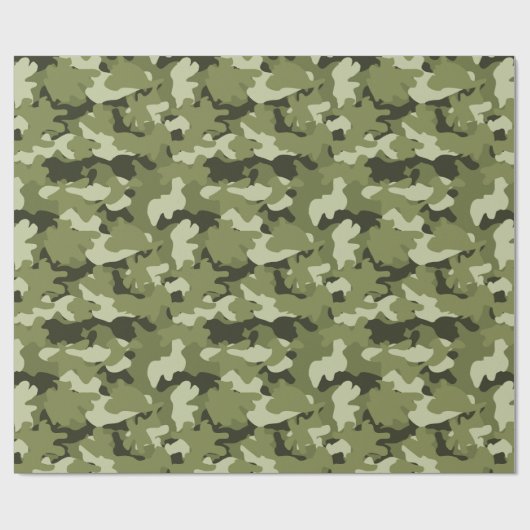 Wrapping Paper für klassische militärische Tarnung Geschenkpapier (Flach)