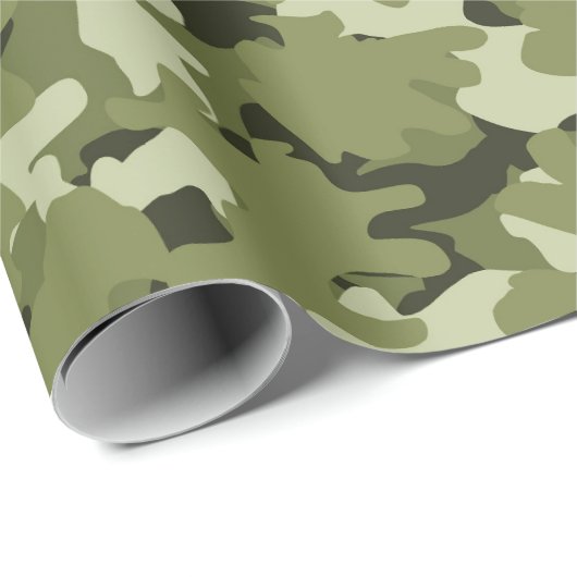 Wrapping Paper für klassische militärische Tarnung Geschenkpapier (Rolleneckpunkt)
