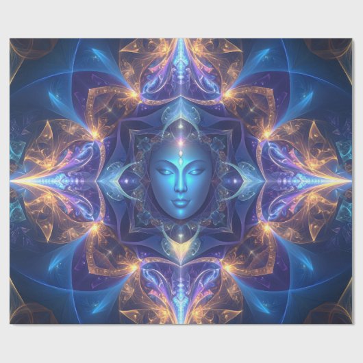 Wrapping Paper für kosmische Erleuchtung Geschenkpapier (Flach)