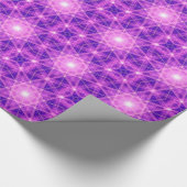 Wrapping Paper für lila magische Lichtgeometrie Geschenkpapier (Ecke)