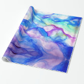 Wrapping Paper für lila und blaue Waves Geschenkpapier (Ungerollt)