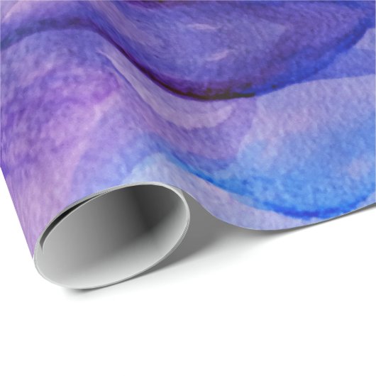 Wrapping Paper für lila und blaue Waves Geschenkpapier (Rolleneckpunkt)