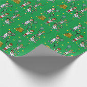Wrapping Paper für männliche Tennisspieler Geschenkpapier (Ecke)