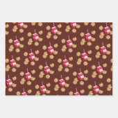 Wrapping Paper für Milch und Cookies - Chocolate C Geschenkpapier Set (Vorderseite 3)