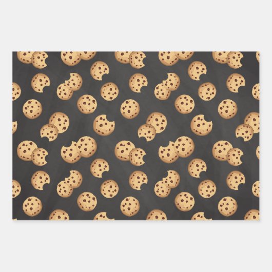 Wrapping Paper für Milch und Cookies - Chocolate C Geschenkpapier Set (Vorderseite)