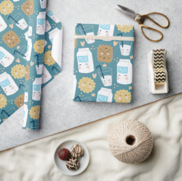 Wrapping Paper für Milch und Cookies Geschenkpapier