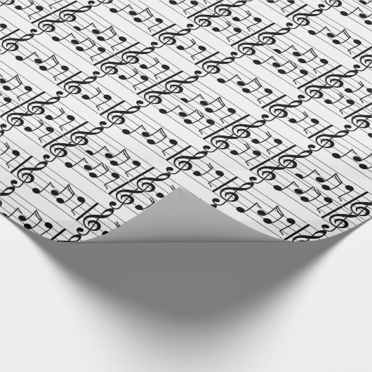 Wrapping Paper für Musiknotes Geschenkpapier (Ecke)
