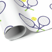 Wrapping Paper für Navy und Green Tennis Geschenkpapier (Rolleneckpunkt)