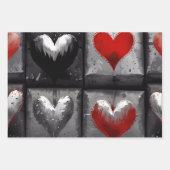 Wrapping Paper für niedliche goldene Herzen Geschenkpapier Set (Vorderseite 3)