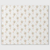 Wrapping Paper für niedliche Hummeln und Blume Geschenkpapier (Flach)