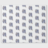 Wrapping Paper für niedliche Kaffeemaschine Party Geschenkpapier (Flach)