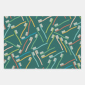 Wrapping Paper für niedliche Zahnärzte Geschenkpapier Set (Vorderseite 3)