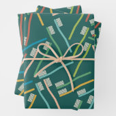 Wrapping Paper für niedliche Zahnärzte Geschenkpapier Set (Beispiel)