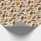 Wrapping Paper für Orange und Rot im Herbst Geschenkpapier (Ecke)