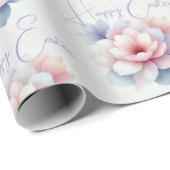 Wrapping Paper für personalisierte Pastell-Blume Geschenkpapier (Rolleneckpunkt)