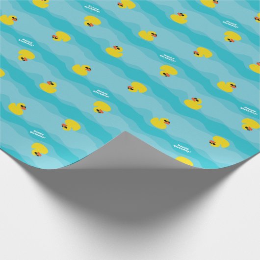 Wrapping Paper für Pool und Enten Geschenkpapier (Ecke)