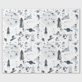 Wrapping Paper für Raumfahrtgeräte Geschenkpapier (Flach)