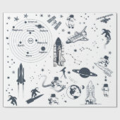 Wrapping Paper für Raumfahrtgeräte Geschenkpapier (Flach)