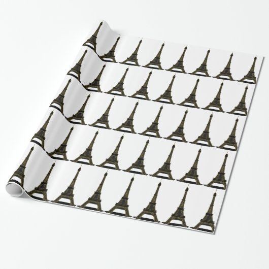 Wrapping Paper für Schwarz/Weiß-Eiffel Geschenkpapier (Ungerollt)