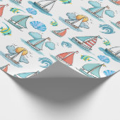Wrapping Paper für Segelschiffe Geschenkpapier (Ecke)