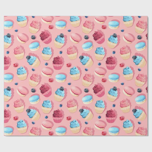 Wrapping Paper für süße Leckereien Geschenkpapier (Flach)