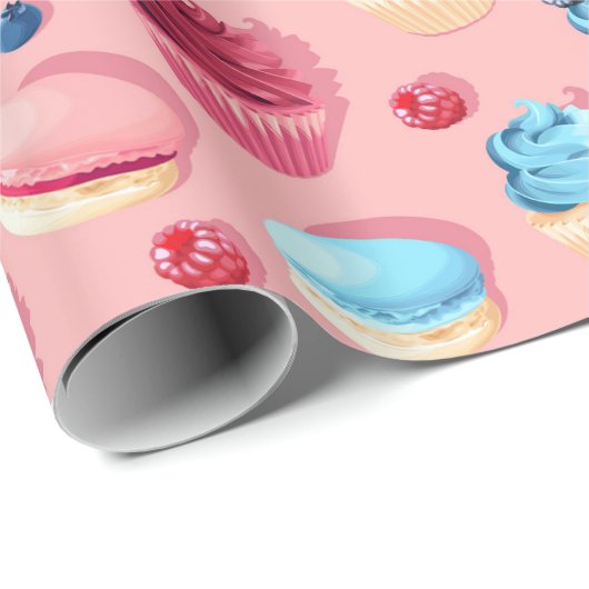 Wrapping Paper für süße Leckereien Geschenkpapier (Rolleneckpunkt)