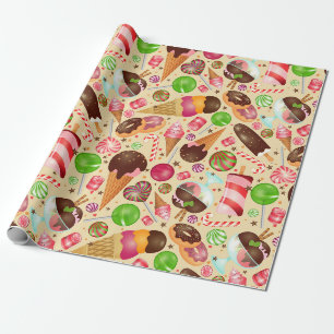 Wrapping Paper für süße Leckereien Geschenkpapier