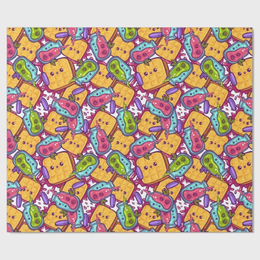 Wrapping Paper für süße Leckereien Geschenkpapier (Flach)