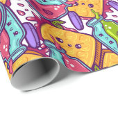 Wrapping Paper für süße Leckereien Geschenkpapier (Rolleneckpunkt)