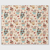 Wrapping Paper für süße Leckereien Geschenkpapier (Flach)