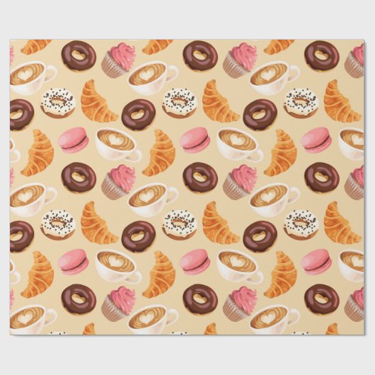 Wrapping Paper für süße Leckereien Geschenkpapier (Flach)
