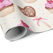 Wrapping Paper für süße Leckereien Geschenkpapier (Rolleneckpunkt)