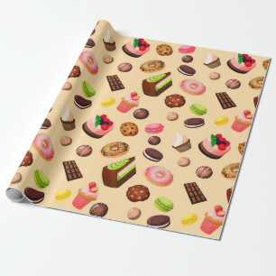 Wrapping Paper für süße Leckereien Geschenkpapier