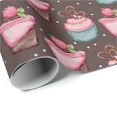 Wrapping Paper für süße Leckereien Geschenkpapier (Rolleneckpunkt)
