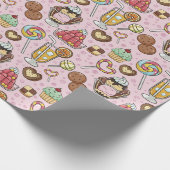 Wrapping Paper für süße Leckereien Geschenkpapier (Ecke)