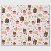 Wrapping Paper für süße Leckereien Geschenkpapier (Flach)