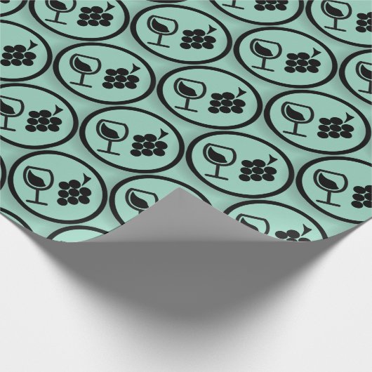 Wrapping Paper für Trauben und Wein Geschenkpapier (Ecke)