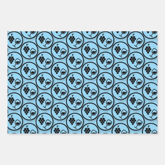 Wrapping Paper für Trauben und Wein Geschenkpapier Set (Vorderseite 3)