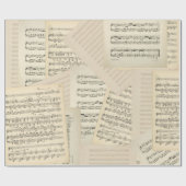 Wrapping Paper für Vintage Musikkomposition Geschenkpapier (Flach)