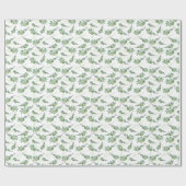 Wrapping Paper für Vintage Olivenzweige | elegant Geschenkpapier (Flach)