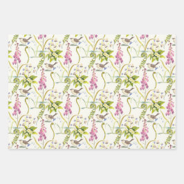 Wrapping Paper für Wälder, Flora und Fauna Geschenkpapier Set