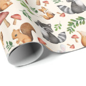 Wrapping Paper für Waldtiere Geschenkpapier (Rolleneckpunkt)